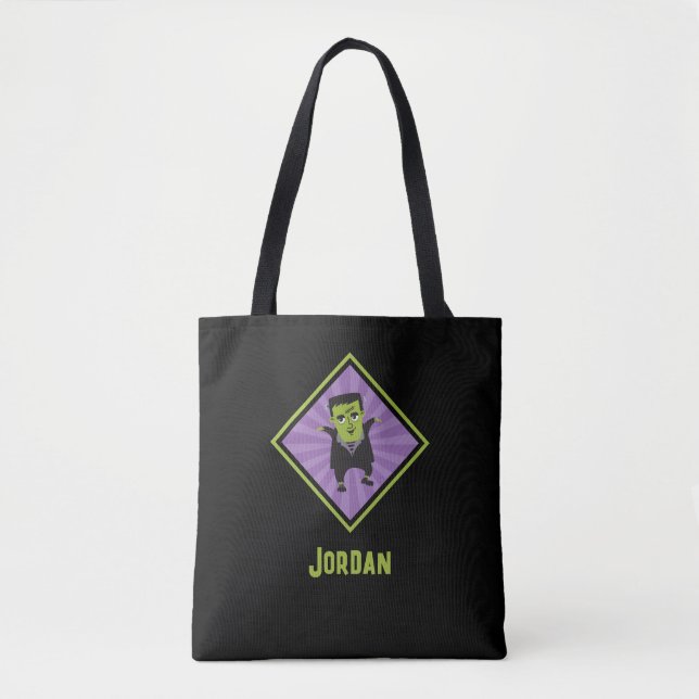Funny Frankenstein Monster Halloween  Tote Bag (Front)