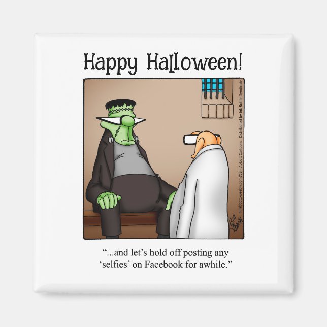 Funny Frankenstein Monster Humour Magnet (Front)