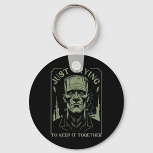 Funny Frankenstein Monster Just Trying To Keep It Key Ring