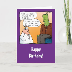 Funny Frankensteins Doctor Birthday Card