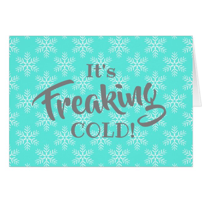 Funny Freaking Cold Merry Christmas (Front Horizontal)