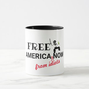 Funny Free America Now Humour American Quotes Mug