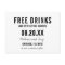 Funny Free Drinks Wedding Save the Dates Custom