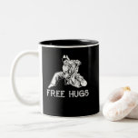 Funny Free Hugs Brazilian Jiu-Jitsu MMA BJJ Two-Tone Coffee Mug<br><div class="desc">Funny Free Hugs Brazilian Jiu-Jitsu MMA BJJ Gift</div>