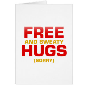 Funny FREE HUGS with hidden message