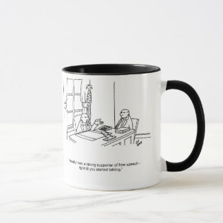 Funny "Free Speech" Business Mug Gift