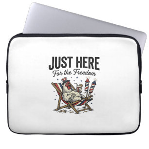 Funny Freedom Rooster Vintage Patriotic Shirt_1 Laptop Sleeve