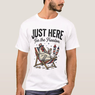 Funny Freedom Rooster Vintage Patriotic Shirt_1 T-Shirt