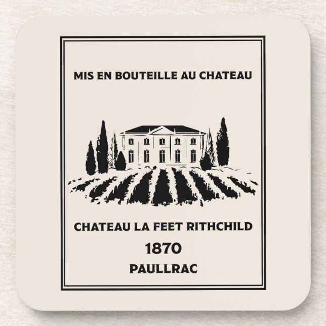 Funny French Birthday  Coaster (Front)
