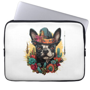 Funny French Bulldog Art Classic T-Shirt Laptop Sleeve