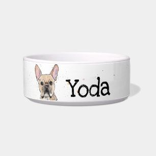Funny french bulldog, cute Frenchie named dog Bowl