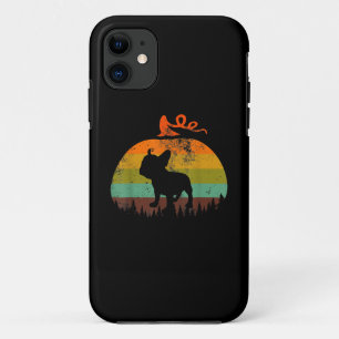 Funny French Bulldog Dog Pumpkin Halloween Costume iPhone 11 Case