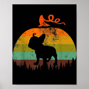 Funny French Bulldog Dog Pumpkin Halloween Costume Poster