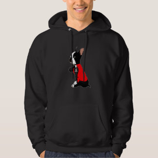 Funny French Bulldog Dog Tattoo I Love Mum Great D Hoodie