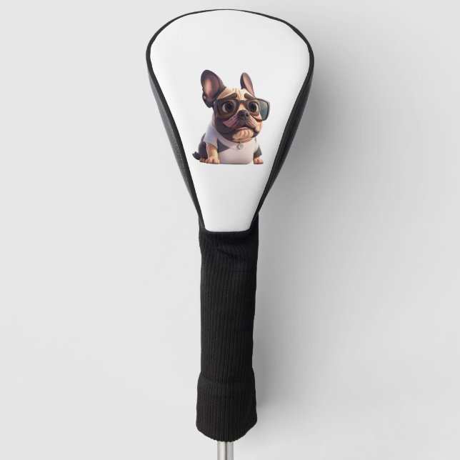 funny French Bulldog!  Essential T-Shirt Golf Head Cover (Front)