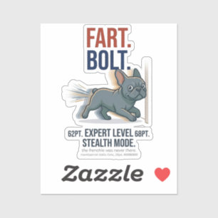 Funny French Bulldog Fart Bolt Dog Humour Gift