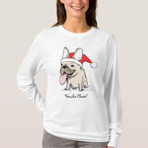 Funny French Bulldog Frenchie Clause Dog Christmas T-Shirt