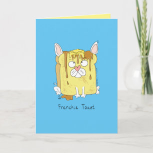 Funny French Bulldog Frenchie Cute Dog Cartoon Card
