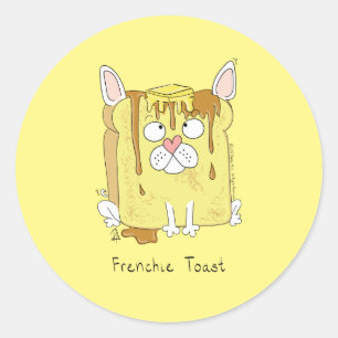 Funny French Bulldog Frenchie Dog Cute Kids Classic Round Sticker