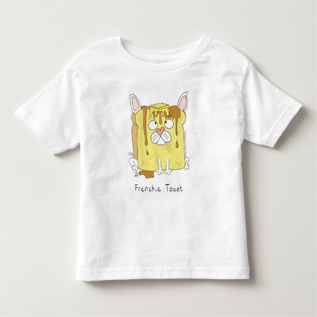 Funny French Bulldog Frenchie Dog Cute Kids Toddler T-Shirt (Front)