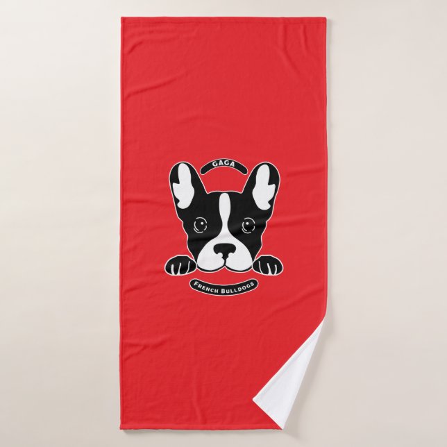Funny French Bulldog Gifts Bath Towel (Bath Towel)