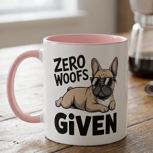 Funny French Bulldog Lover Antisocial F You Dog  Mug