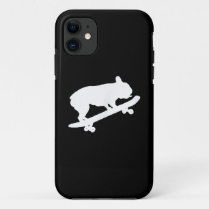 Funny French Bulldog On Skateboard Art Boys Men iPhone 11 Case