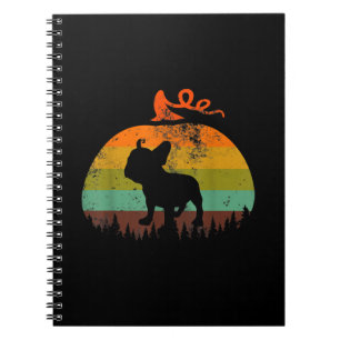 Funny French Bulldog Pumpkin Halloween Gift Notebook