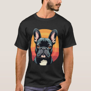 Funny French Bulldog Retro Outfits Clothes Cute Fr T-Shirt