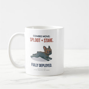 Funny French Bulldog Sploot And Stare Combo Dog Gi Coffee Mug