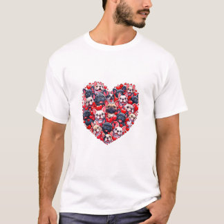 Funny French Bulldog Valentines T-Shirt