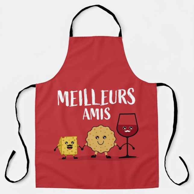 Funny French cheese lovers Apron (Front)