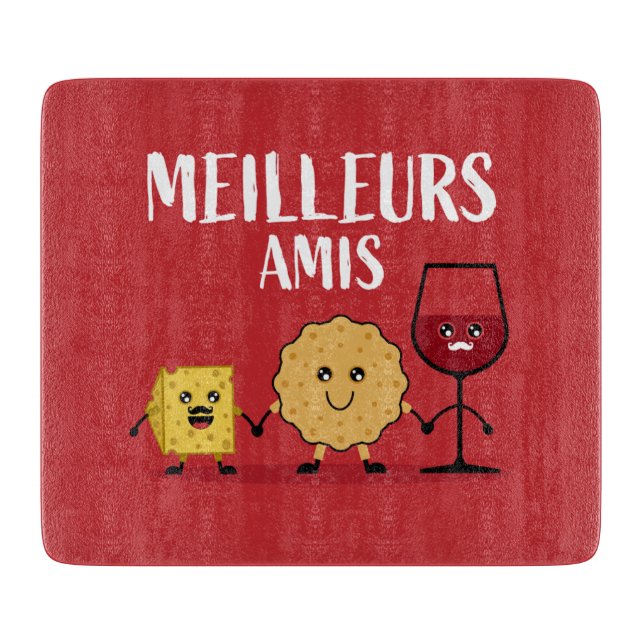 funny French cheese lovers Cutting Board (Front)