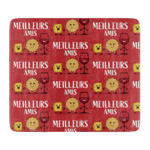 Funny French cheese lovers   Cutting Board