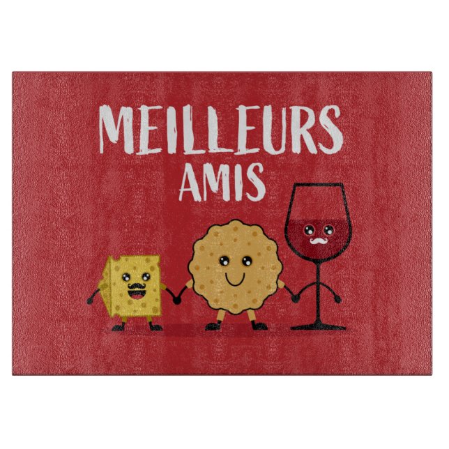 funny French cheese lovers Cutting Board (Front)