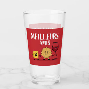 Funny French cheese lovers  Glass