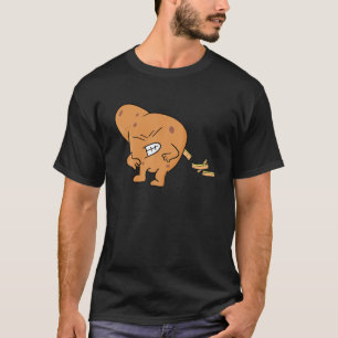 Funny French Fries And Potato Food Eaters For Men T-Shirt