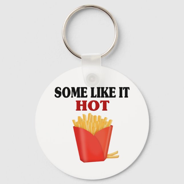 Funny French Fries Key Ring (Front)