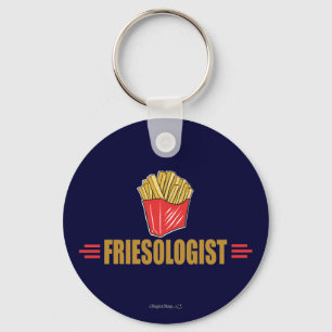 Funny French Fries Key Ring