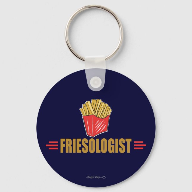 Funny French Fries Key Ring (Front)