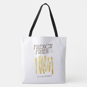 Funny French Fries Love Tote Bag