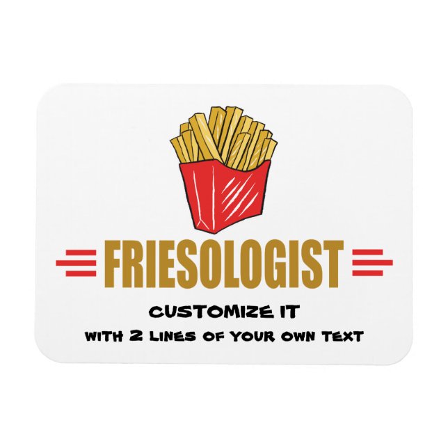 Funny French Fries Magnet (Horizontal)