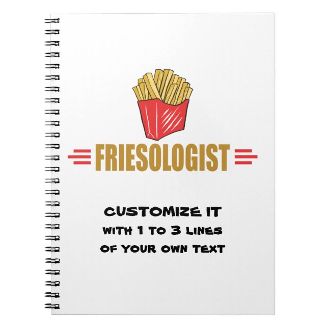 Funny French Fries Notebook (Front)