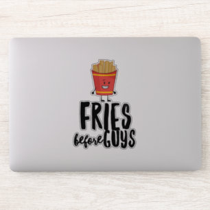 Funny French Fries Quoteable Vinyl Sticker