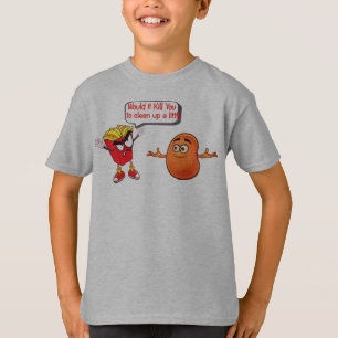 Funny French Fries, Snob French Potato Head Humour T-Shirt