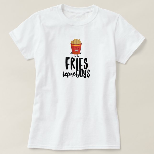 Funny French Frues  T-Shirt (Design Front)