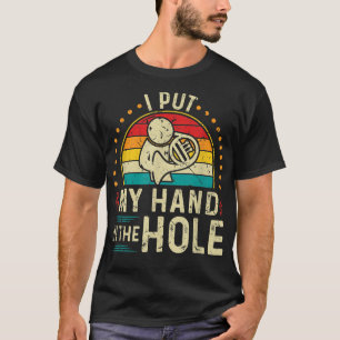 Funny French Horn Hand In Hole, Retro Hornist Horn T-Shirt