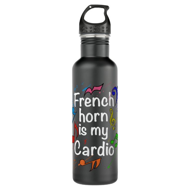 Funny French Horn Musical Instrument French Horn P 710 Ml Water Bottle (Front)