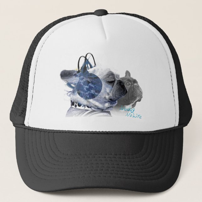 funny frenchbulldogs icon trucker hat (Front)