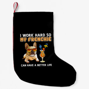 Funny Frenchie French Bulldog Lover Small Christmas Stocking